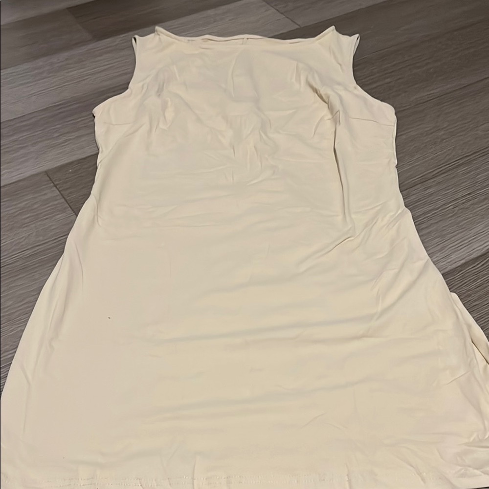 Cream Sleeveless Dress